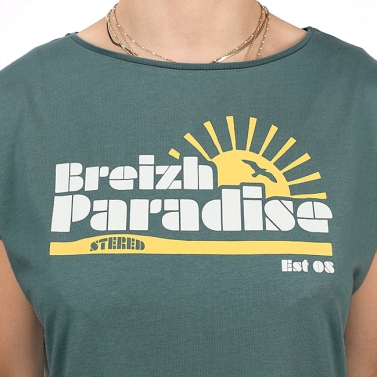 T-Shirt Femme Paradise - Vert