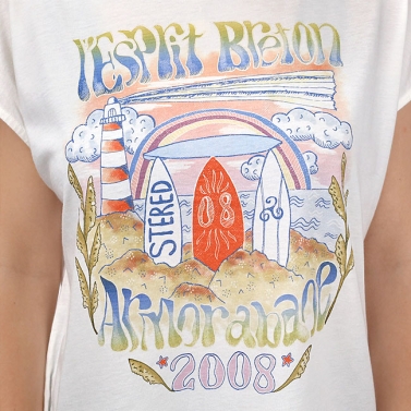 T-Shirt Femme L'Esprit Breton - Ecru