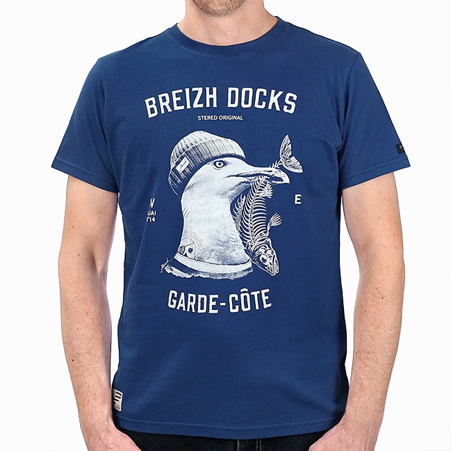 T-shirt Garde-Côte - Bleu Pivoine