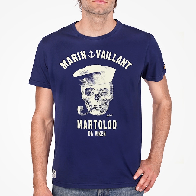 T-shirt Marin Vaillant - Bleu Océan
