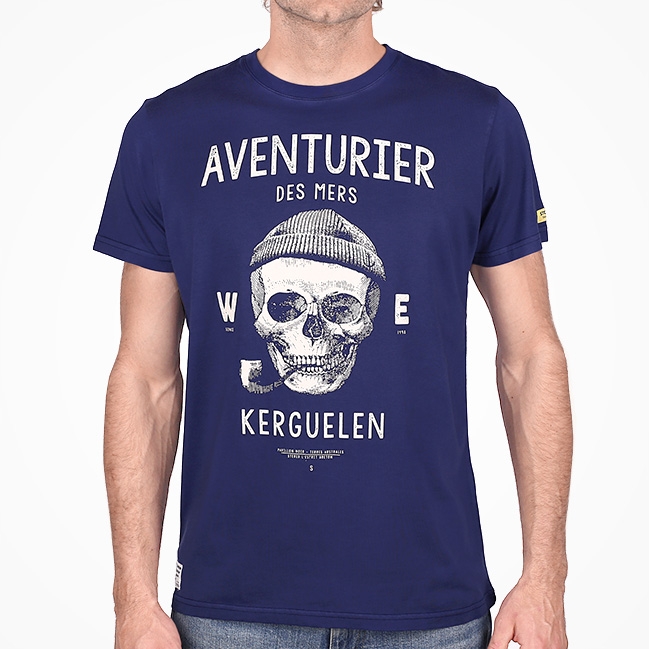 T-shirt Aventurier des Mers - Bleu Océan