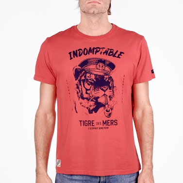 T-shirt Tigre des Mers - Rouge Magma