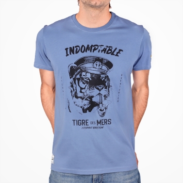 T-shirt Tigre des Mers - Bleu Denim