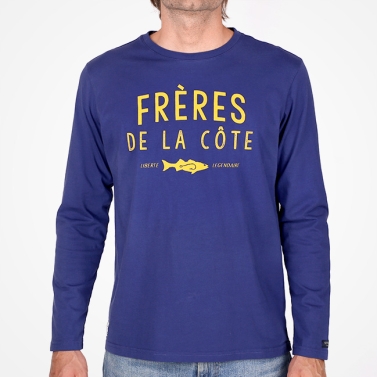 T-shirt Frères de la côte ML - Bleu Ocean