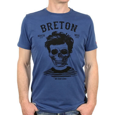 T-shirt Breton | Bev atav - Bleu Tempête