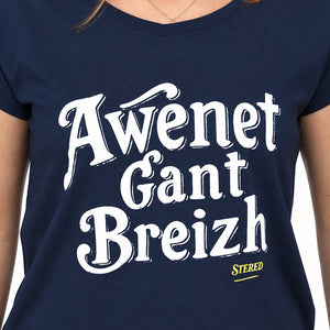 T-shirt Femme Awenet Gant Breizh - Marine