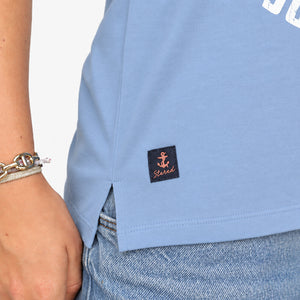 T-shirt Femme Défense Sous-Marine - Denim