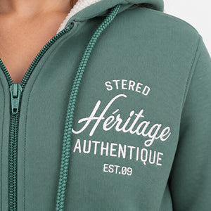 Veste sherpa Héritage vintage - Vert