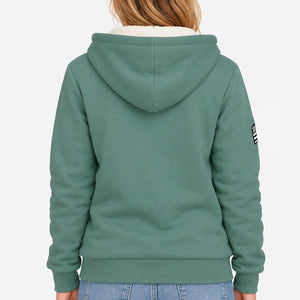Veste sherpa Héritage vintage - Vert