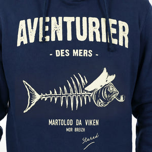 Sweat à capuche Aventurier Pesk Bleu marine