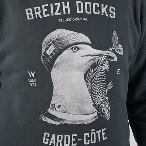 Sweat à capuche Garde-Côte Kaki