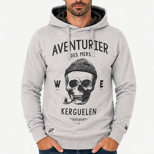 Sweat à capuche Aventurier des Mers - Gris chiné homm stered