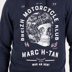 Sweat à capuche Breizh Motorcycle Klub - Marine 