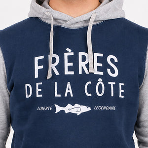 Sweat à capuche Frères de la Côte - Marine