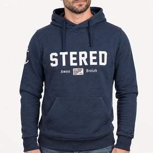 Sweat à capuche STERED Original - Marine