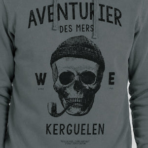 Sweat à capuche Aventurier des Mers - Kaki urban