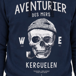 Sweat à capuche Aventurier des Mers - Marine