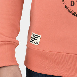 Sweat à capuche Breizh Surfer - Corail 