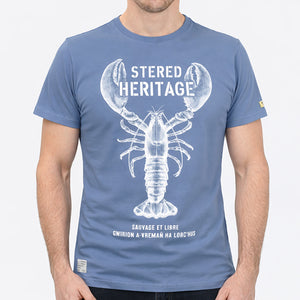 T-shirt Heritage Bleu Denim Homme STERED