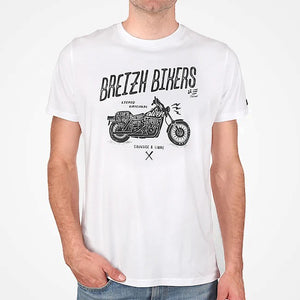 T-shirt Breizh Bikers Blanc Homme STERED