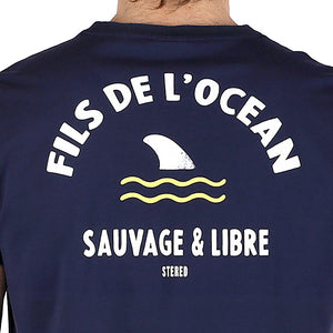 T-shirt Fils de l'Océan Marine