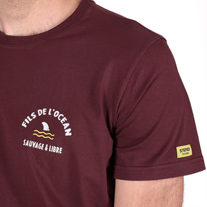 T-shirt Fils de l'Océan Prune