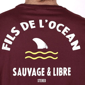 T-shirt Fils de l'Océan Prune