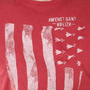 T-shirt Gwenn ha du Brique