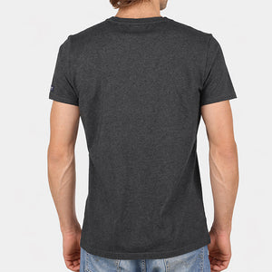 T-shirt poche cœur anthracite
