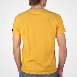 T-shirt Poche Cœur jaune