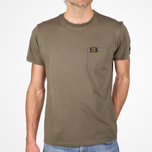 T-shirt poche cœur kaki Homme STERED