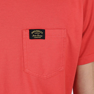 T-shirt poche cœur rouge
