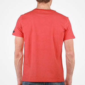 T-shirt poche cœur rouge