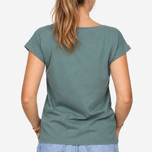 T-shirt Col V Awenet Gant breizh vert