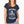 T-shirt Col V Défense sous-marine bleu-marine Femme STERED