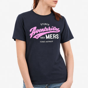 T-shirt Femme Aventurière Terres Australes - Marine