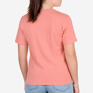 T-shirt Femme Aventurière Terres Australes - Rose terracotta