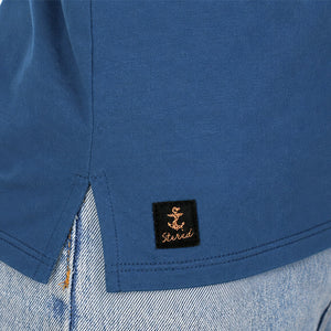 T-shirt Femme Aventurier Pesk - Bleu pivoine