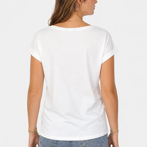 T-shirt Femme Aventurier Pesk - Écru