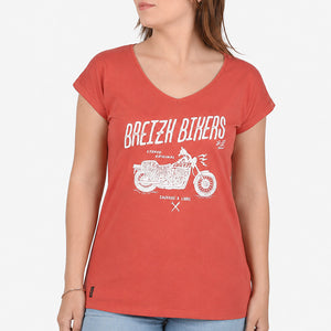 T-shirt_Femme_Breizh_Bikers_-_Rouge_magma