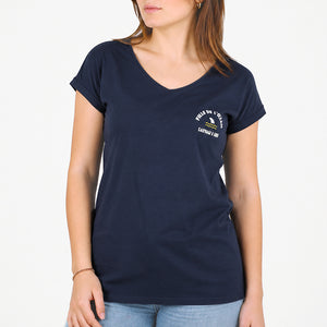 T-shirt Femme Fille de l'Océan - Marine
