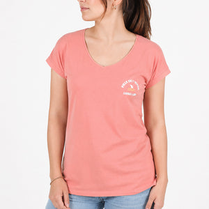 T-shirt Femme Fille de l'Océan - Rose terracotta