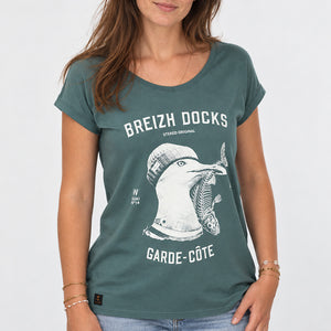 T-shirt Femme Garde-Côte - Vert