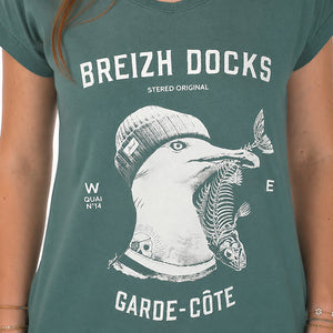 T-shirt Femme Garde-Côte - Vert