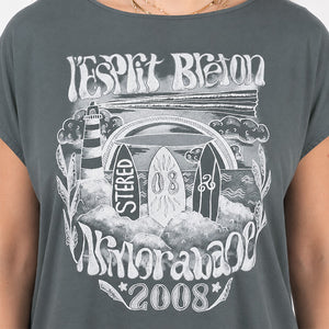 T-shirt Femme L'Esprit Breton - Kaki Urban