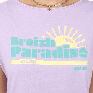T-shirt Femme Paradise - Lilas