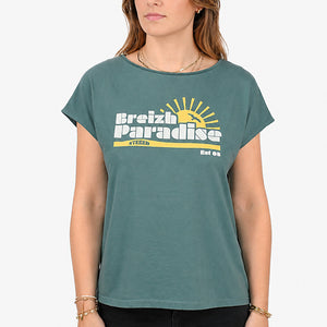 T-shirt Femme Paradise - Vert
