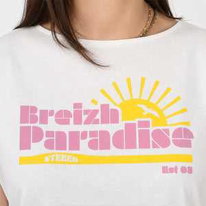 T-shirt Femme Paradise - Écru 