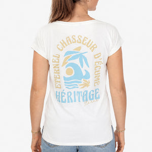T-shirt Femme Éternel - Écru femme stered