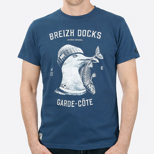 T-shirt Garde-Côte Bleu homme STERED